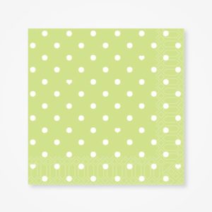 Hearts Dots Green